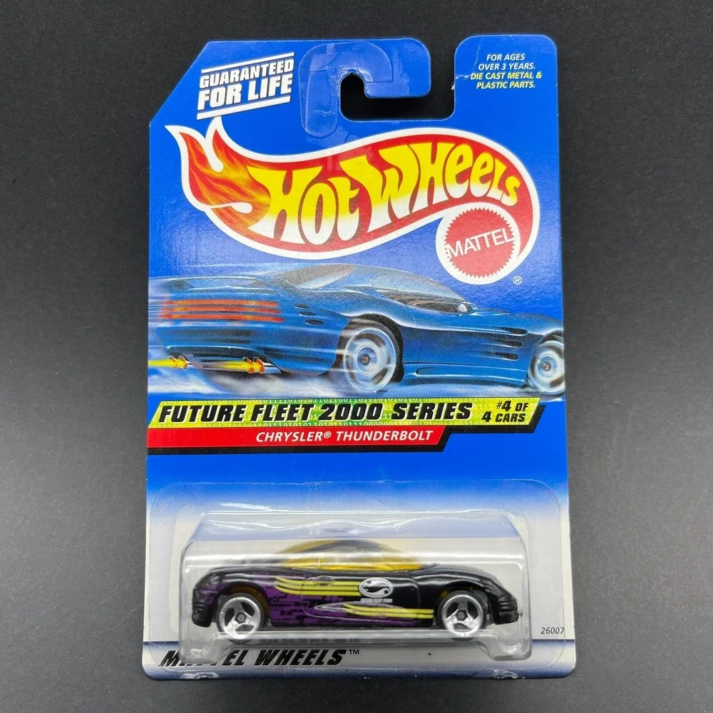 Hot Wheels‎ Future Fleet 2000 Chrysler Thunderbolt Car Black Diecast 1/64 #004